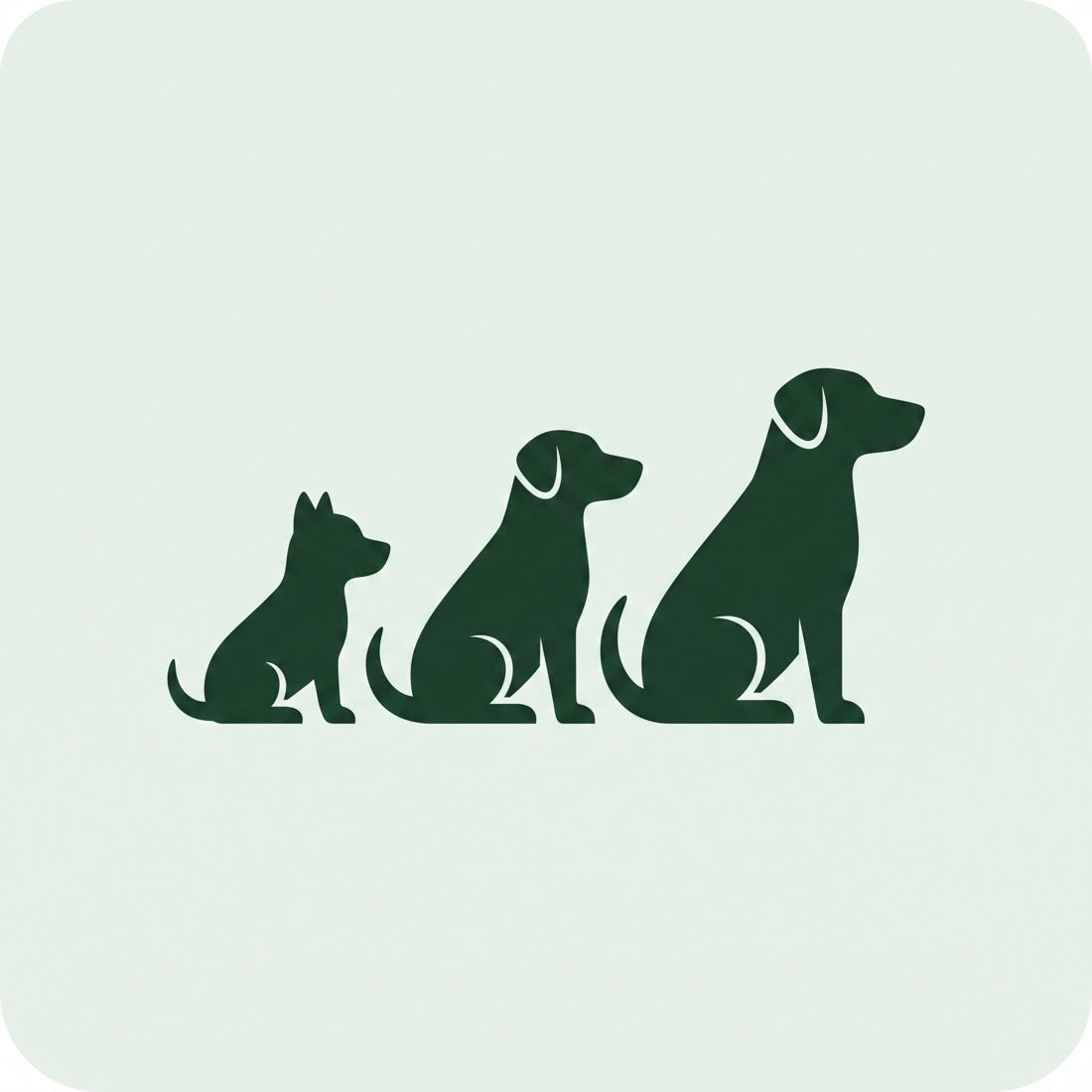 Grafik: aktive, aeltere und junge Hunde